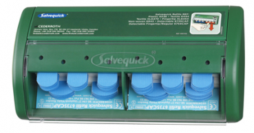 Salvequick 490750 Pflasterspender gefüllt 2x 35 Stck. Detectable für Lebensmittelbetriebe