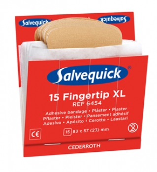 Salvequick 6454 Extra große Fingerkuppen-Pflaster 6x15 Stück