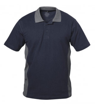 Polo-Shirt BILBAO marine/grau