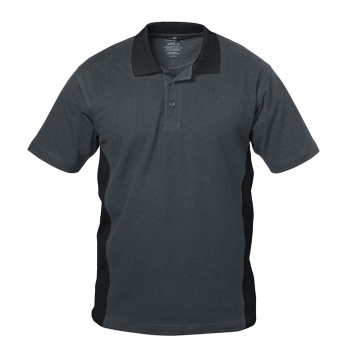 Polo-Shirt GRANADA grau/schwarz