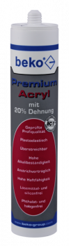 Beko Premium Acryl mit 20% Dehnungsfähigkeit 310ml Kartusche weiß