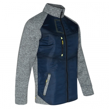 North Ways® Hybrid-Jacke BISHOP Fleece blau grau modernes Design