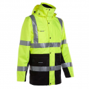 North Ways® Warnschutzparka 4in1 in Neon-Gelb und Neon-Orange WELLINGTON